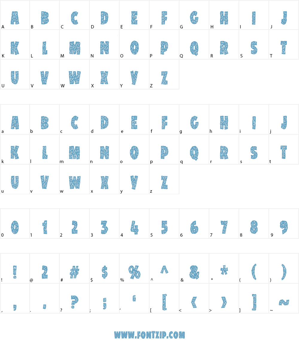 Snack Patrol DEMO Font Character
